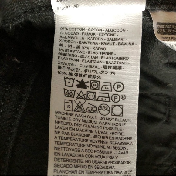 Levi’s 721 High Rise Skinny Zipper Pocket Jeans in Black Size 25 - Picture 12 of 15